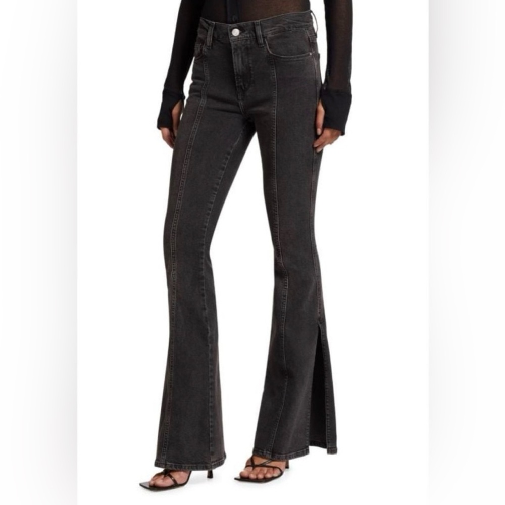 Frame Denim Charcoal Flare Jeans